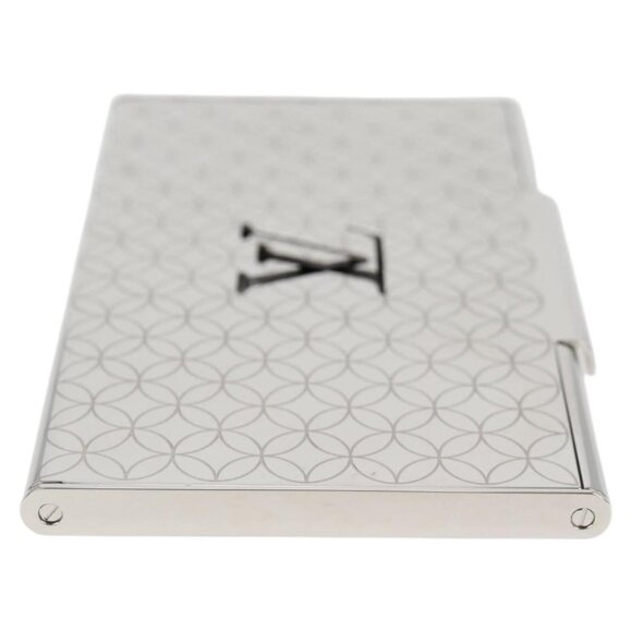 LOUIS VUITTON Porte Cartes Champs Elysees Metal Silver Auth - Picture 4 of 16